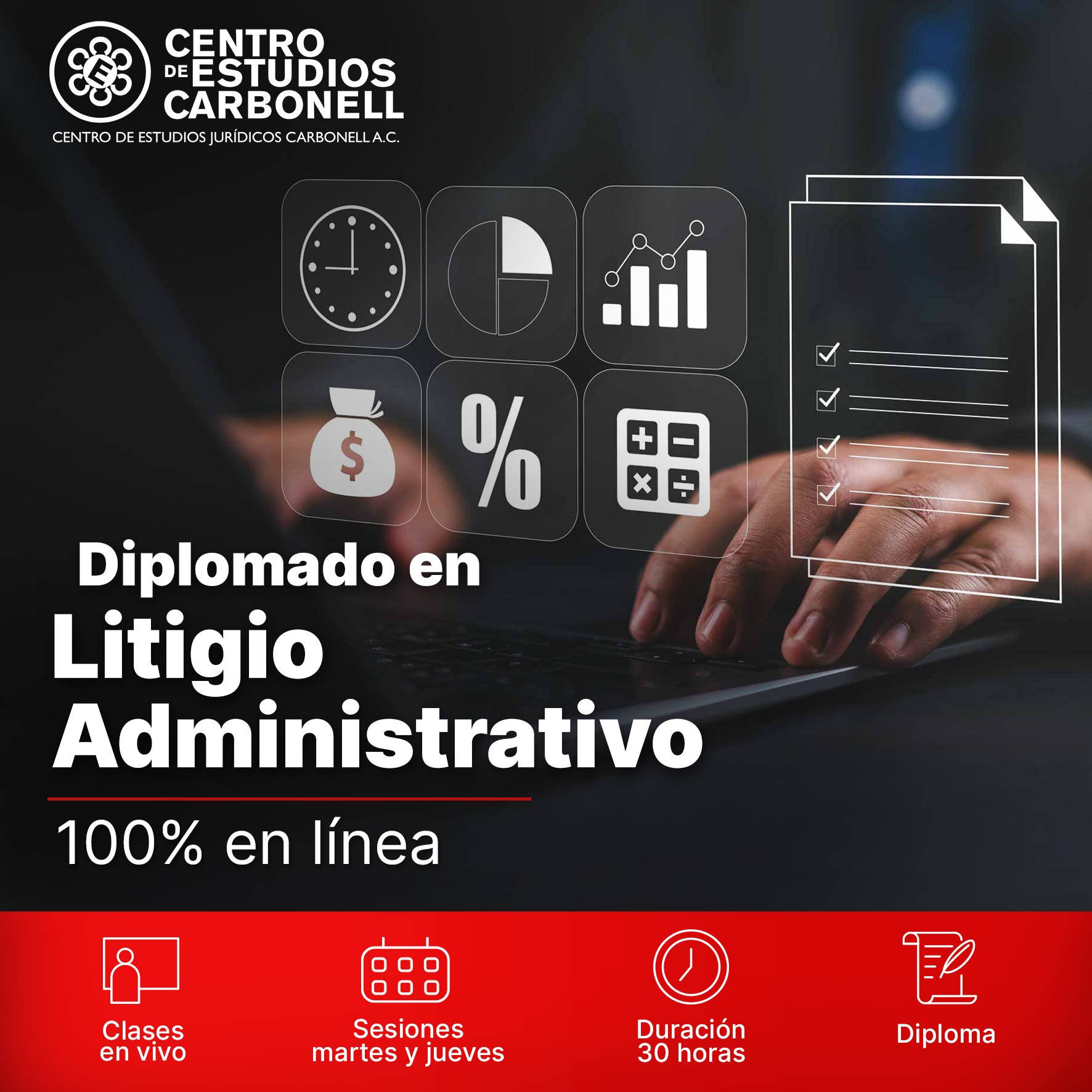 Anuncio del 5to Congreso Nacional de Derecho Laboral, programado para el 04 de octubre de 2025 en CDMX, con dos personas trabajando juntas en una mesa, analizando gráficos y documentos.
